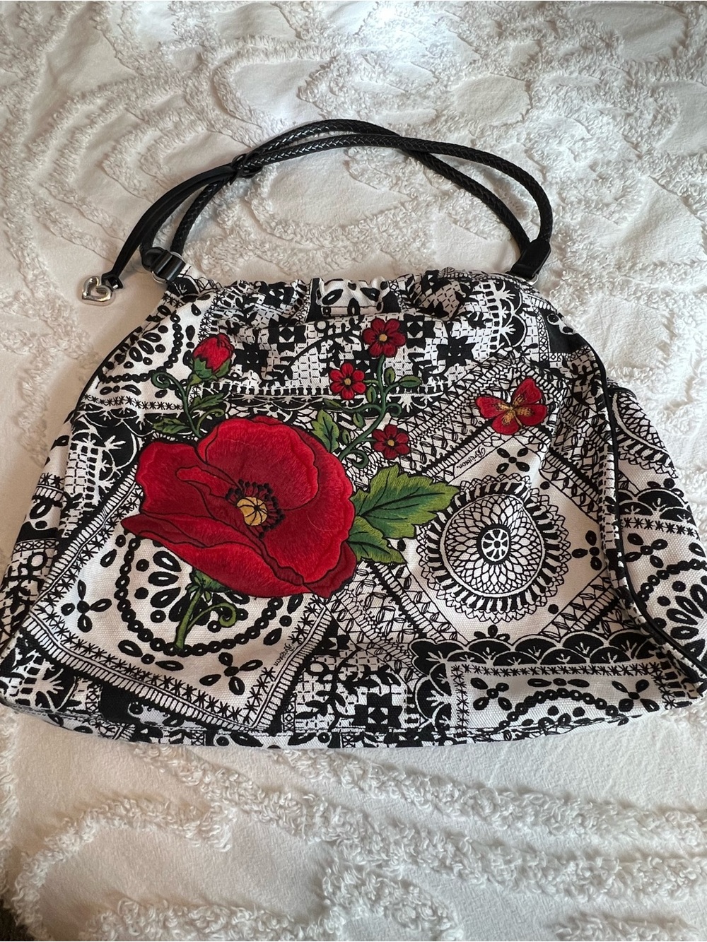 Brighton Vintage “Lea” Canvas Shoulder Bag